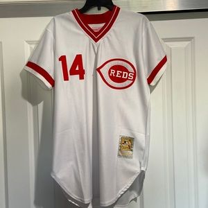 Authentic Jersey Cincinnati Reds 1975 Pete Rose | Mens Mitchell & Ness MLB sz XL